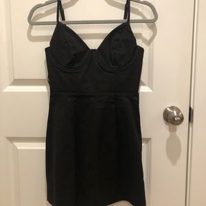 Princess Polly novella mini dress black size 4 US